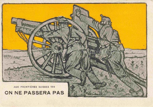 74020266 Militaria Schweiz On ne Passera Pas Perrochet David Chaux de Fonds Laus