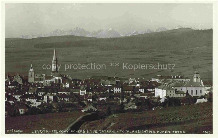 74029038 Levoca Leutschau SK Panorama Kirche