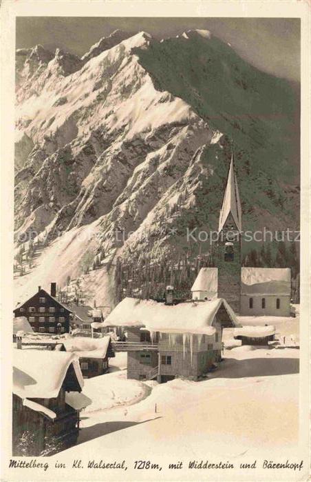 74029063 MITTELBERG  Kleinwalsertal AT mit Widderstein und Baerenkopf