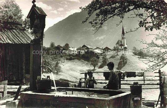 74023133 Au oetz Kuehtai Oetztal Tirol AT Brunnen Kirche