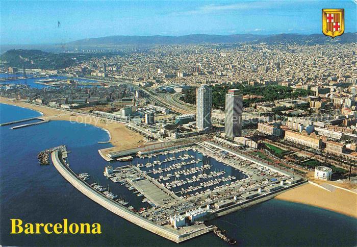 74023977 BARCELONA Cataluna ES Port Olimpic Fliegeraufnahme