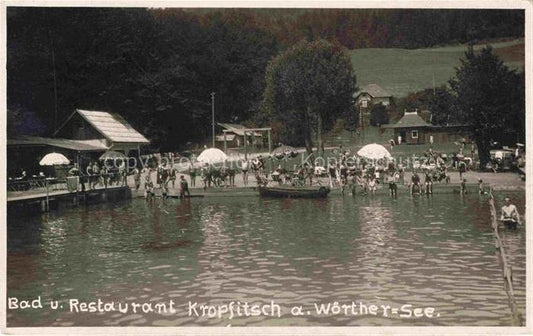 74024564 Woerthersee Kaernten AT Bad und Restaurant Kropfitsch