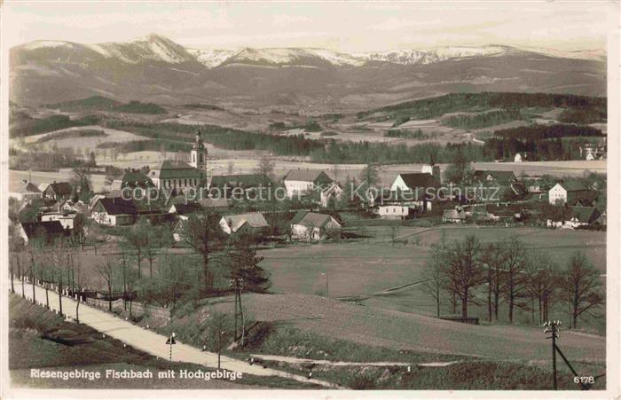 74024878 Fischbach Riesengebirge Karpniki Myslakowice Jelenia Gora PL Panorama m