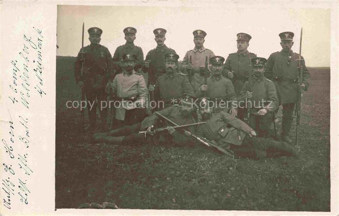 74025654 Woldenberg Dobiegniew Neumark Pommern PL Soldaten Gruppenaufnahme