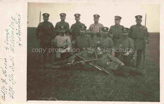 74025654 Woldenberg Dobiegniew Neumark Pommern PL Soldaten Gruppenaufnahme