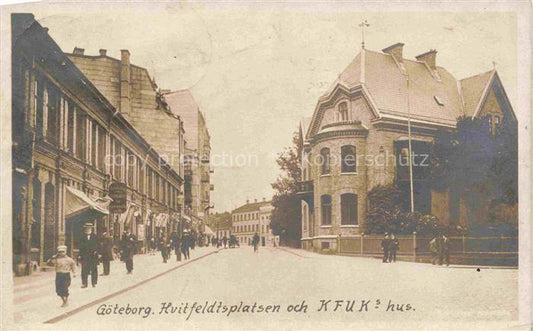 74026084 GoeTEBORG Sweden Kvitfeldtsplatsen och KFUKs hus