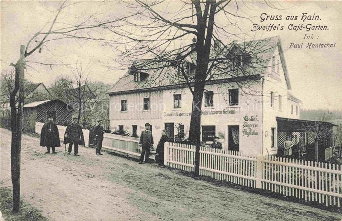 74026165 Hain Dobrin Roudnice nad Labem Raudnitz CZ Zweiffels Cafe Garten