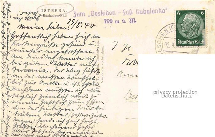 74026641 Istebna Teschen PL Beskiden Fass Kubalonka