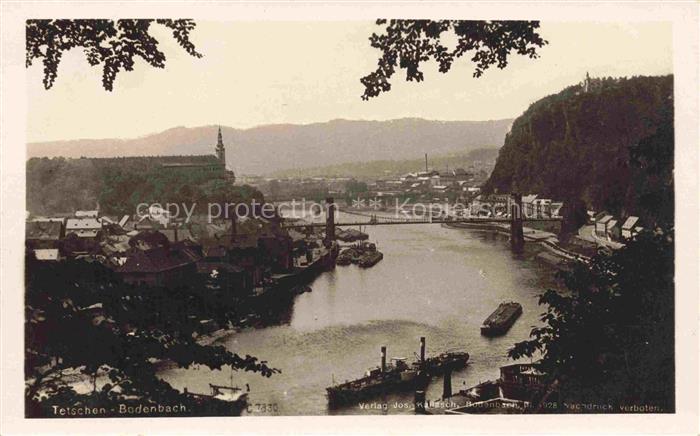 74026748 Bodenbach  Elbe-Tetschen DECIN Boehmen Ustecky Kraj CZ Panorama