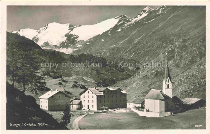 74027449 Gurgl Soelden oetztal Tirol AT Panorama Kirche