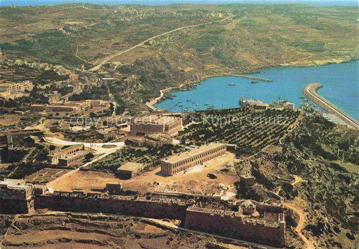 74028016 Gozo Malta Mgarr Harbour Fliegeraufnahme