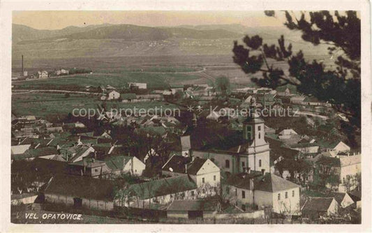 74030290 Gross-Opatowitz Velke Opatovice Boskowice Boskowitz CZ Panorama Kirche