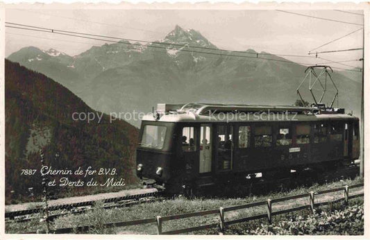 74032054 Eisenbahn Railway Chemin de Fer Ferrovia-- Dents du Midi Schweiz