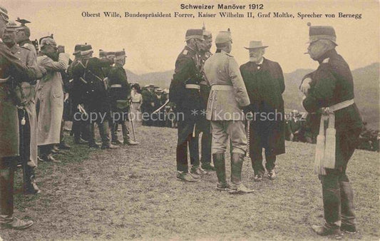 74032063 Wilhelm II Adel Preussen Monarchie Schweizer Manoever