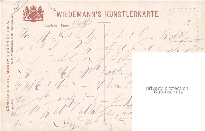 74033691 Verlag WIRO Wiedemann Nr. 2331 A Aachen Dom