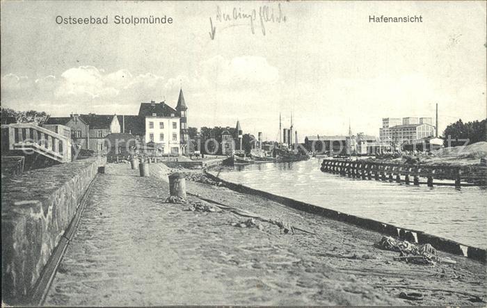 12189361 Stolpmuende Ostseebad Pommern Hafenpartie