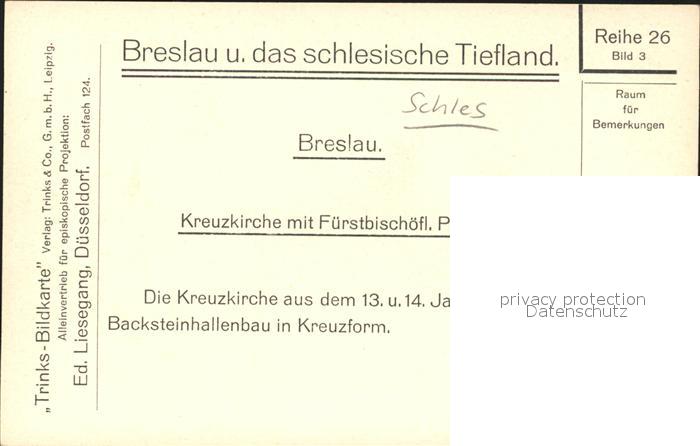 12194812 Breslau Niederschlesien Kreuzkirche