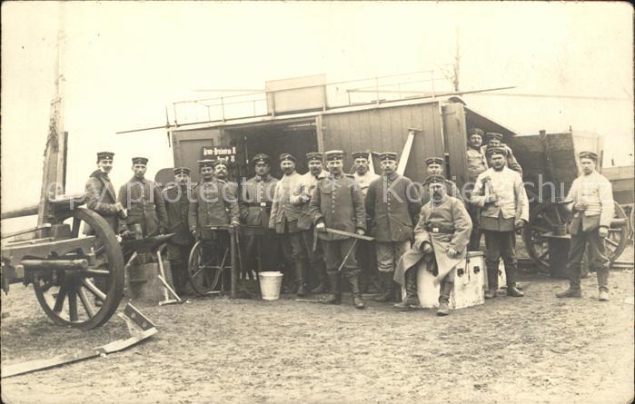 12313611 Militaria WK1 Armee Bruechentrain Bau Weltkrieg 1