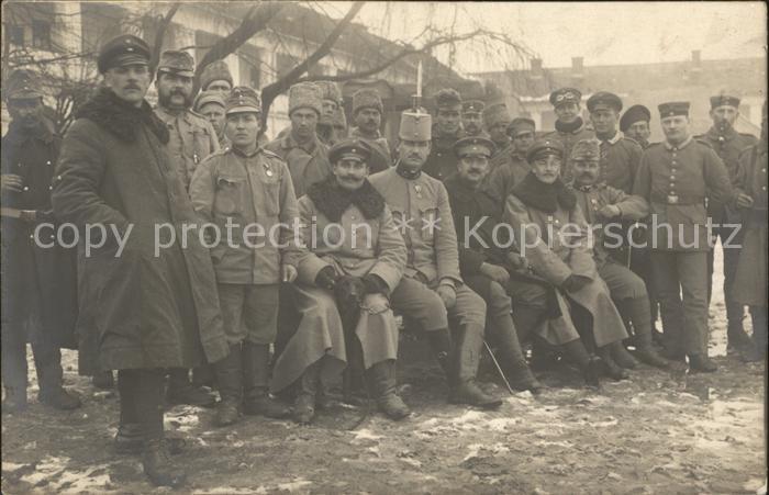 12325450 Militaria WK1 Gruppenfoto Offiziere