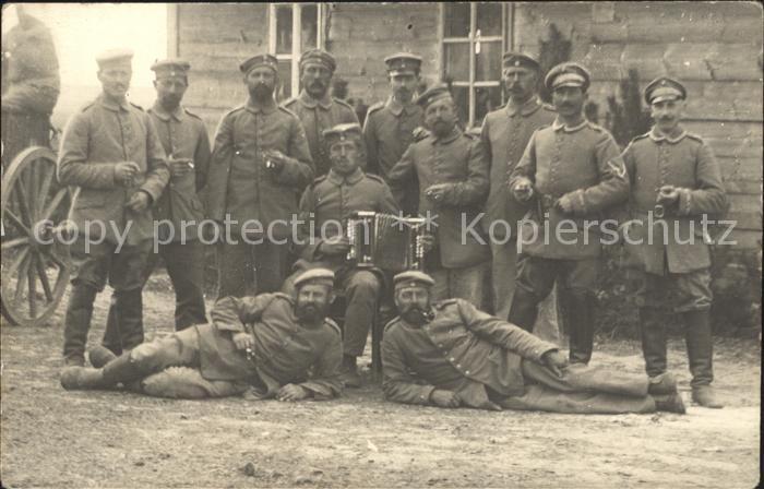 12329539 Militaria WK1 Bayern Landwehr Gruppenfoto