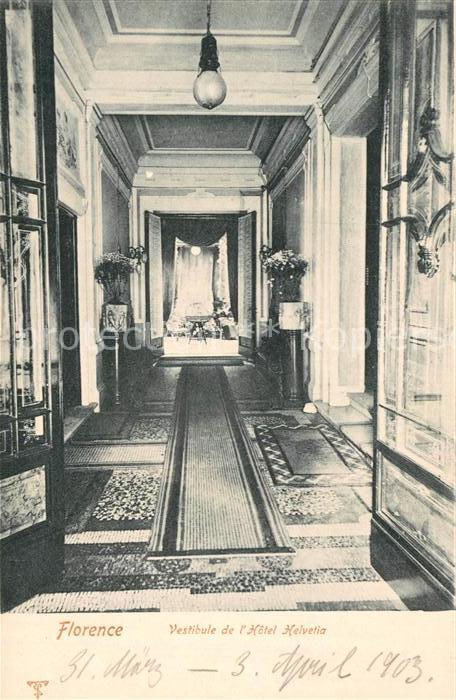 12951186 Florence Toscana Vestibule de Hotel Helvetia