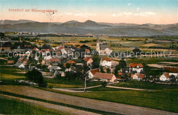 32980130 Arnsdorf Riesengebirge vue sur la ville