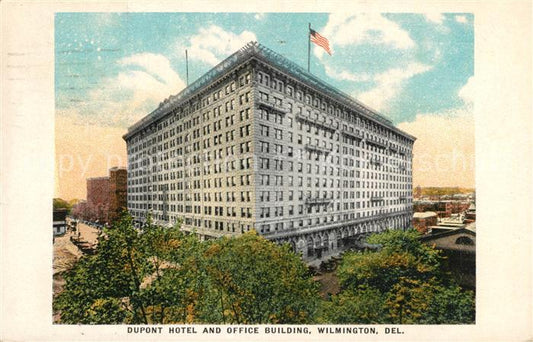 13153162 Wilmington Delaware Dupont Hotel and Office Building Litho