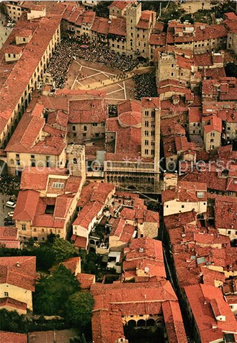 13215616 Arezzo aerial photograph old town