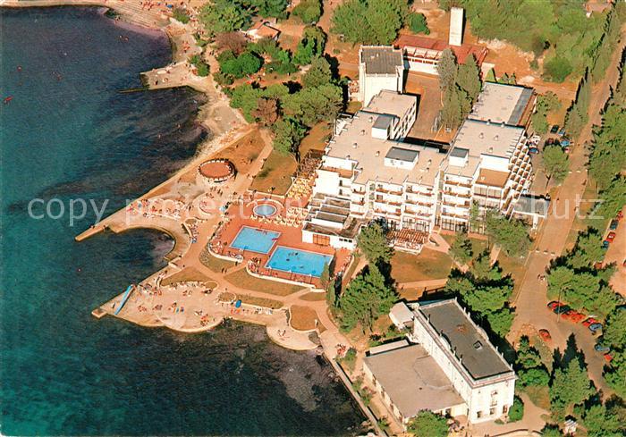 13215633 Umag Umago Istria aerial photograph hotel complex with pool