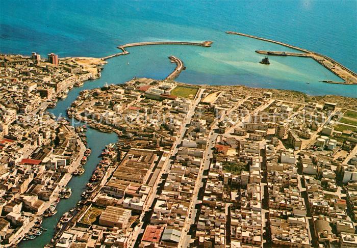 13216979 Mazara del Vallo aerial photograph with harbor