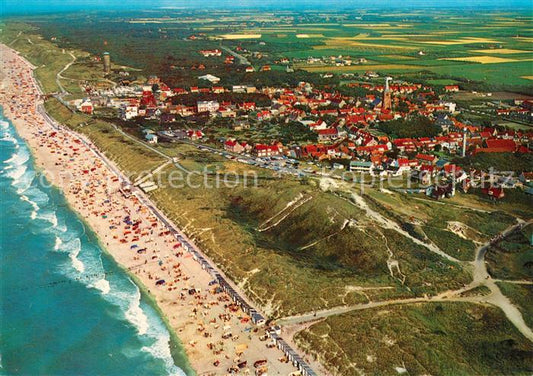 13218224 Photo aérienne de Domburg avec la plage de Walcheren