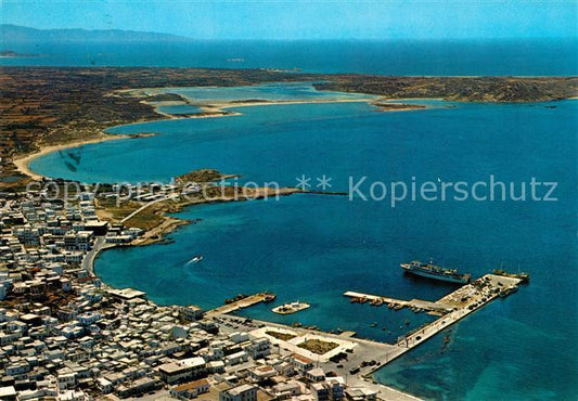 13234815 Naxos Hafen Kueste Fliegeraufnahme