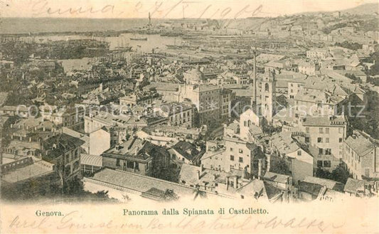 13309266 Gênes Gênes Ligurie Panorama dalla Spianata di Castelletto