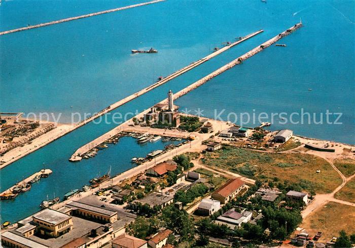 13309390 Marina di Ravenna dock and canal harbor aerial photograph