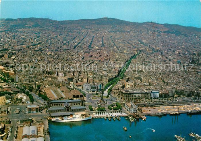 13316853 Barcelona Cataluna Desde el Porto Fliegeraufnahme