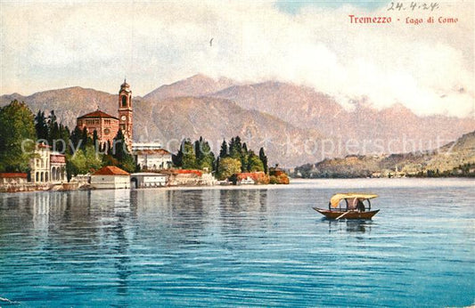 13322718 Tremezzo Lago di Como Kirche Panorama