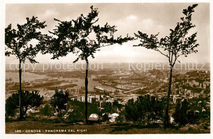 13323855 Genova Gênes Ligurie Panorama Dal Righi