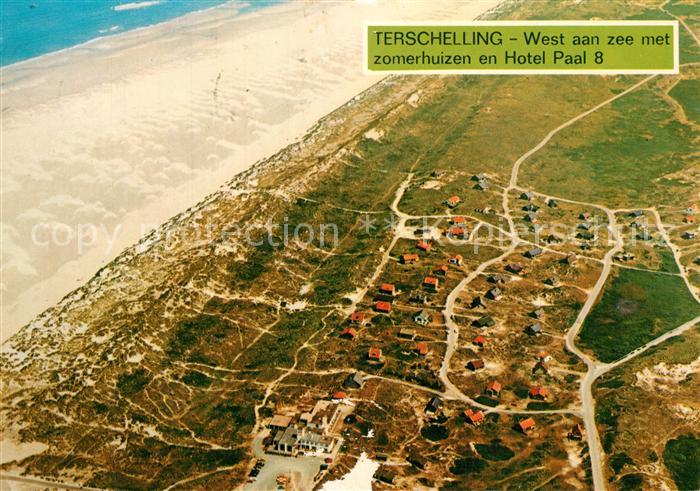 13355704 Terschelling aerial photograph with Hotel Paal 8