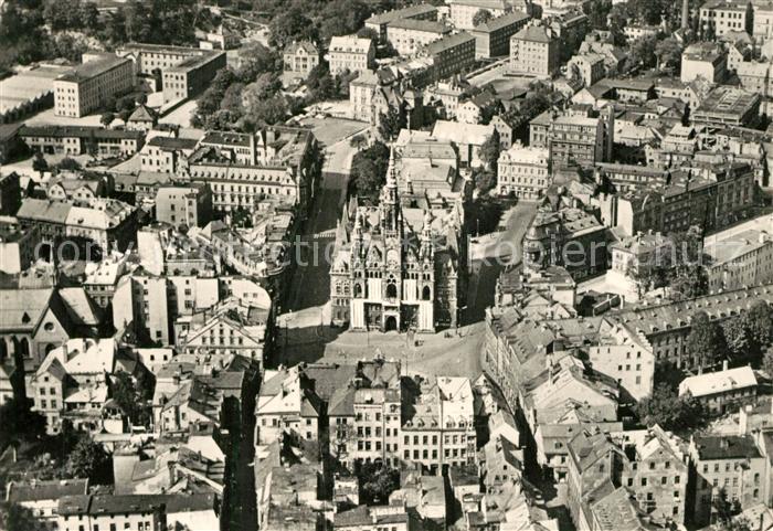 13365436 Liberec Letecky pohled Stadtzentrum Fliegeraufnahme