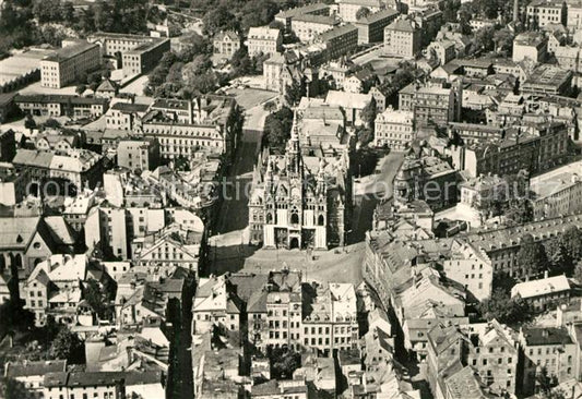 13365436 Liberec Letecky pohled Stadtzentrum Fliegeraufnahme