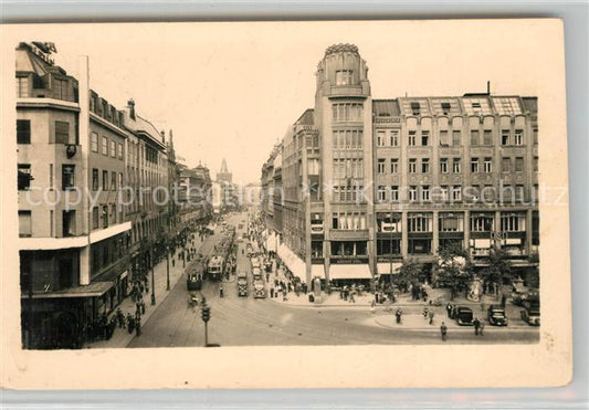 13373599 Praha Prahy Prague Prikopy Strassenpartie Strassenbahn