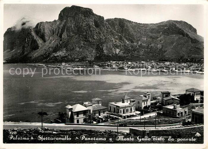 13516049 Palermo Sicilia Sferracavallo Panorama Monte Gallo