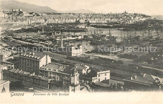 13532716 Gênes Gênes Ligurie Panorama de la Villa Rosazza Porto