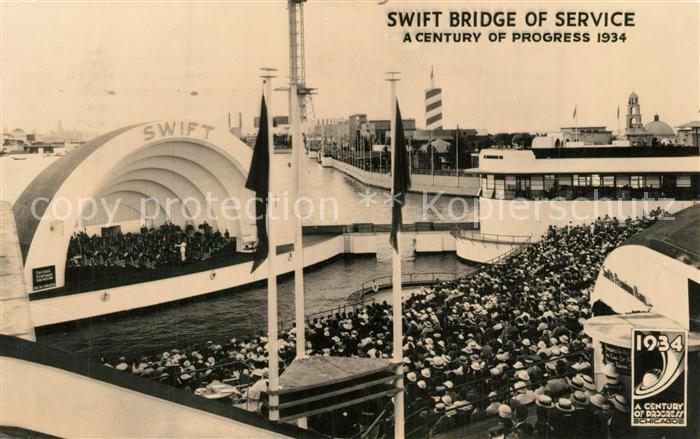 13568344 Expositions Century of Progress Chicago 1934 Swift Bridge of Service