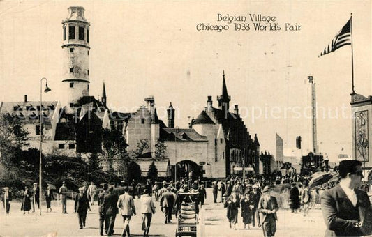 13568357 Expositions Worlds Fair Chicago 1933 Belgian Village