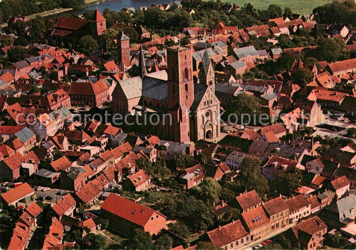 13604859 Ribe aerial photograph with the cathedral