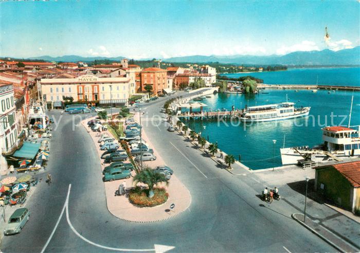 13638591 Desenzano Lago di Garda Panorama Uferstrasse Hafen Gardasee