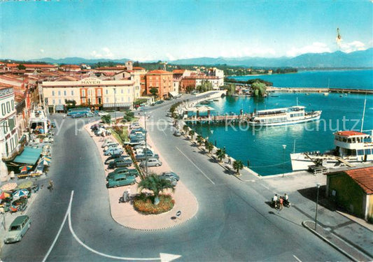 13638591 Desenzano Lago di Garda Panorama Uferstrasse Hafen Gardasee