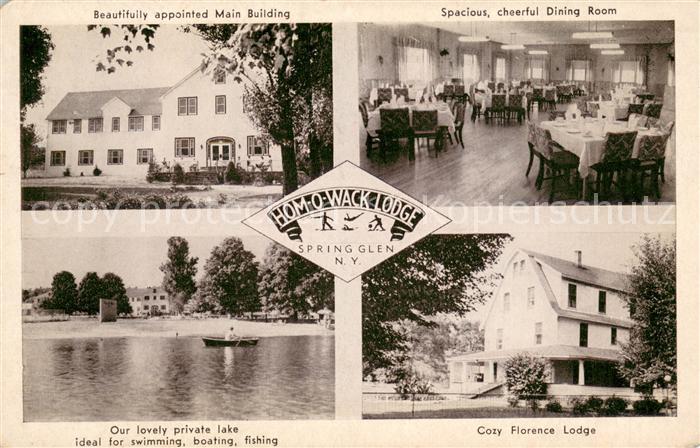 13663880 Spring Glen New York Hom-O-Wack Lodge Main Building Dining Room Lake Co