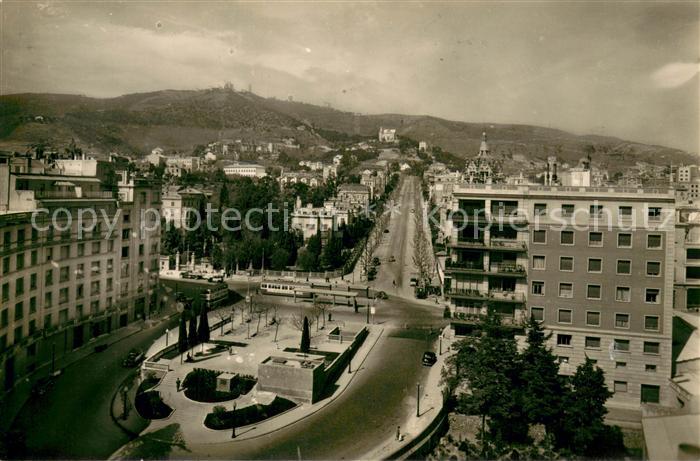 13664189 Barcelona Cataluna Final de la calle de Balmes y Avenida del Tibidabo